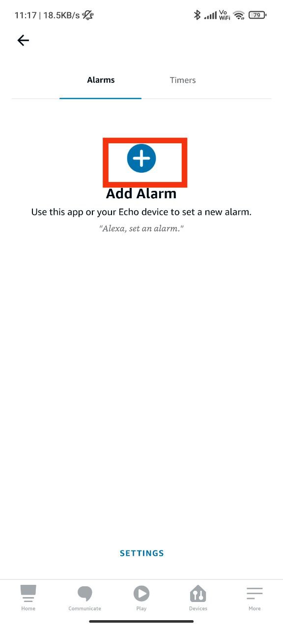 Step 4: Again Tap on Add Alarm