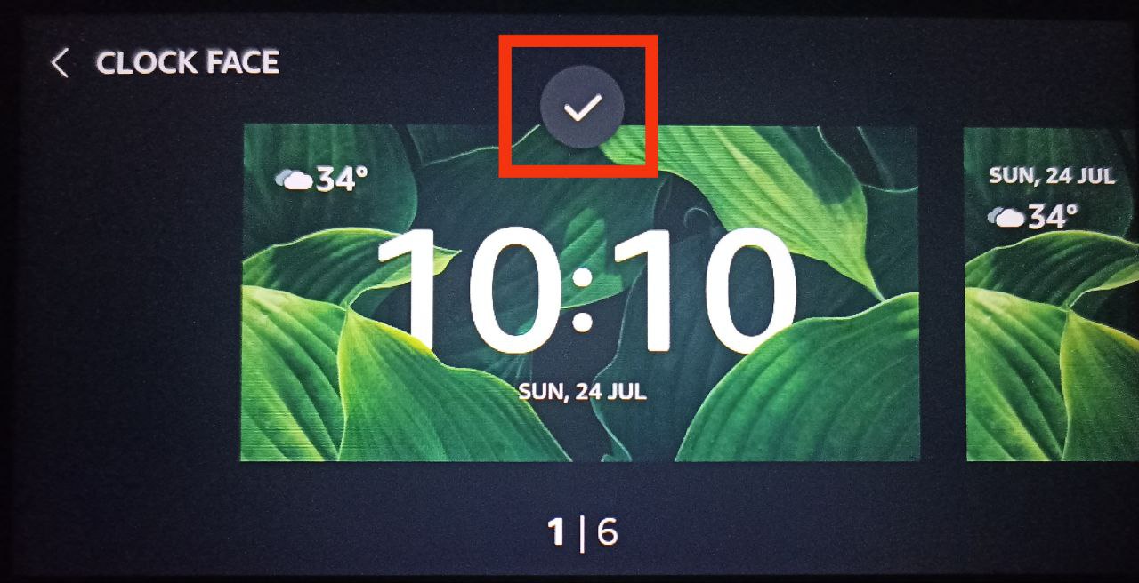 Change Clock Face on Echo Show