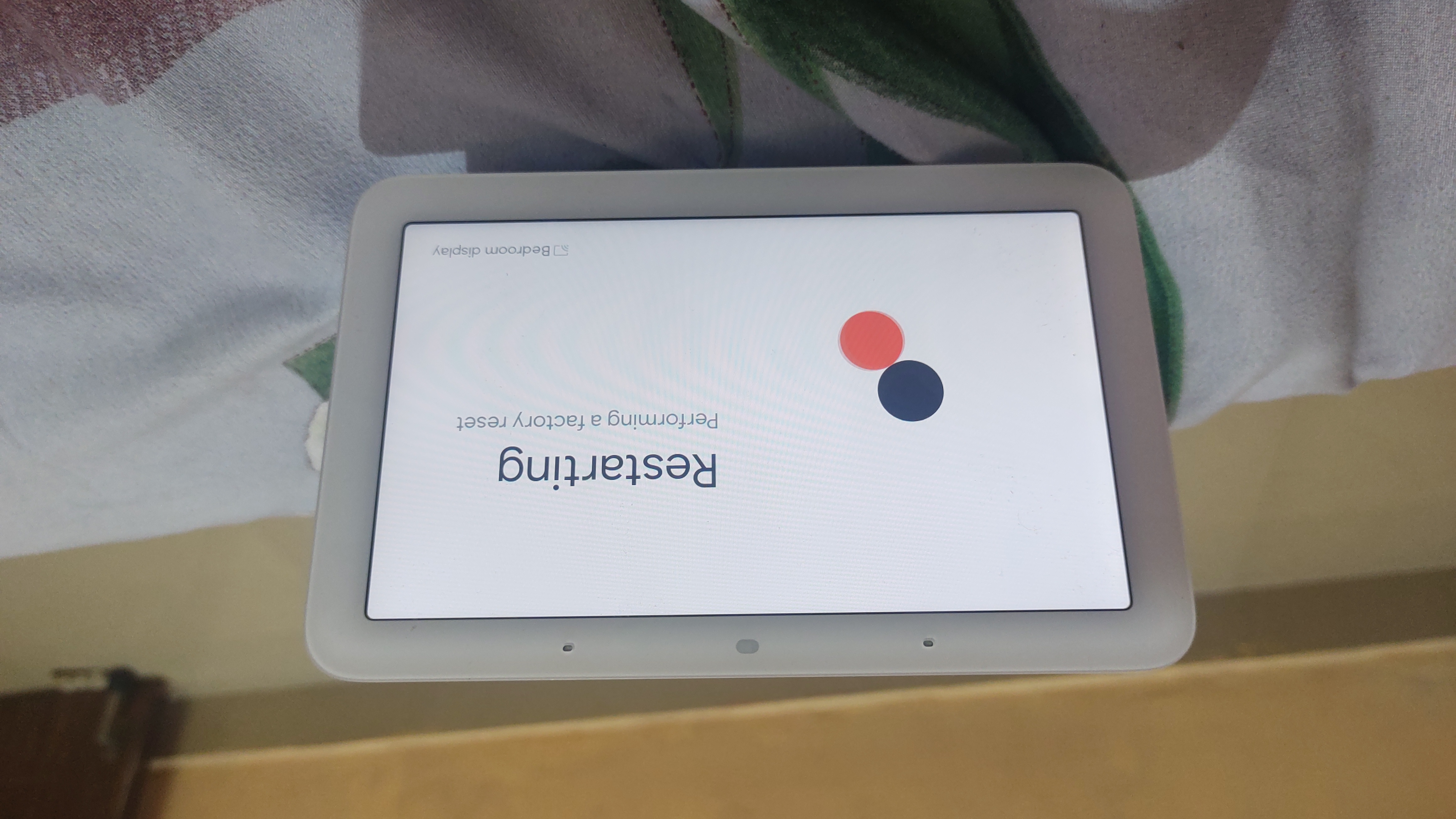 Google Nest Hub Restarting for Update