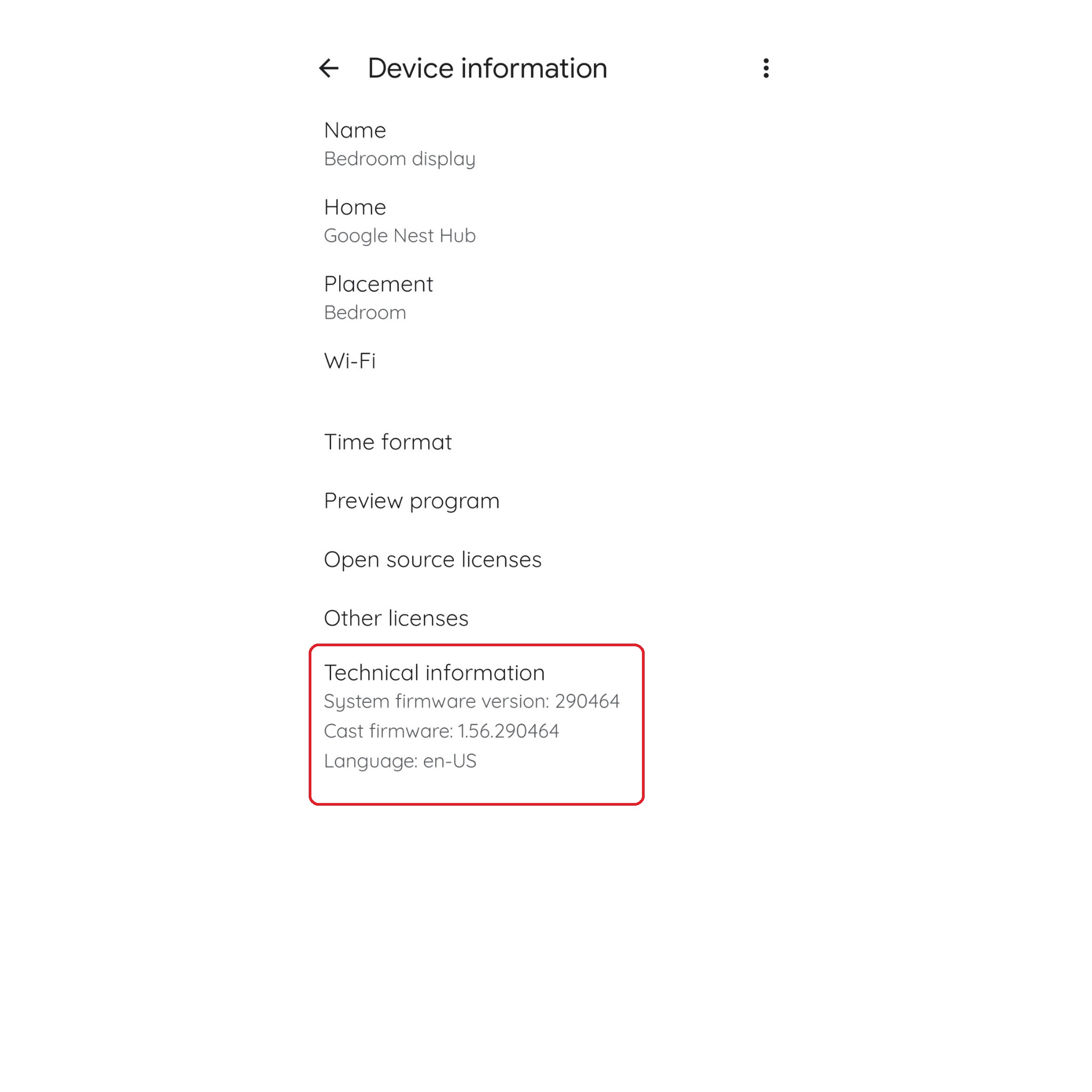 You can see the latest Nest Hub Firmware Version