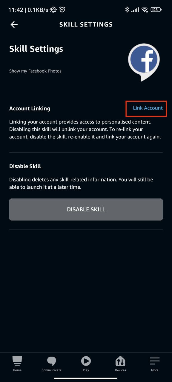 Step 5: Tap on Link Account