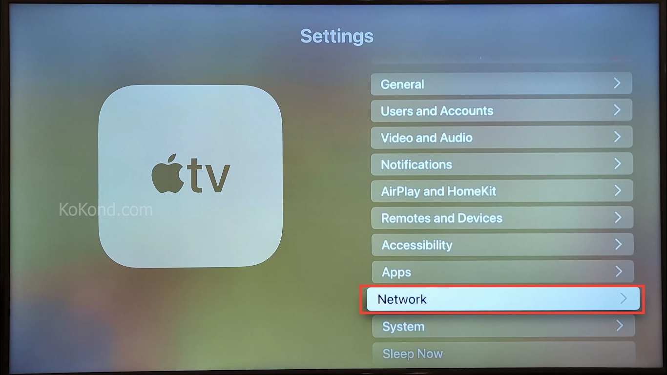 Step 2: Select Network