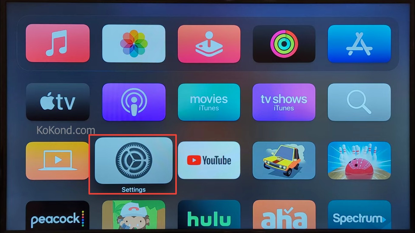 Step 1: Launch Settings on Your Apple TV