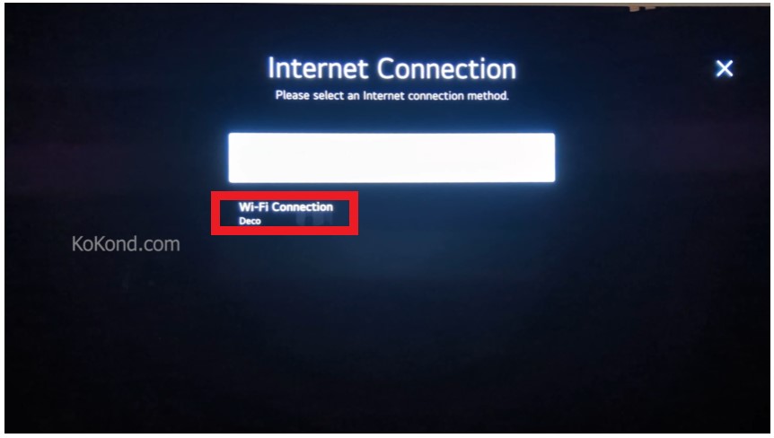 Wifi Connection on LG OLED TV