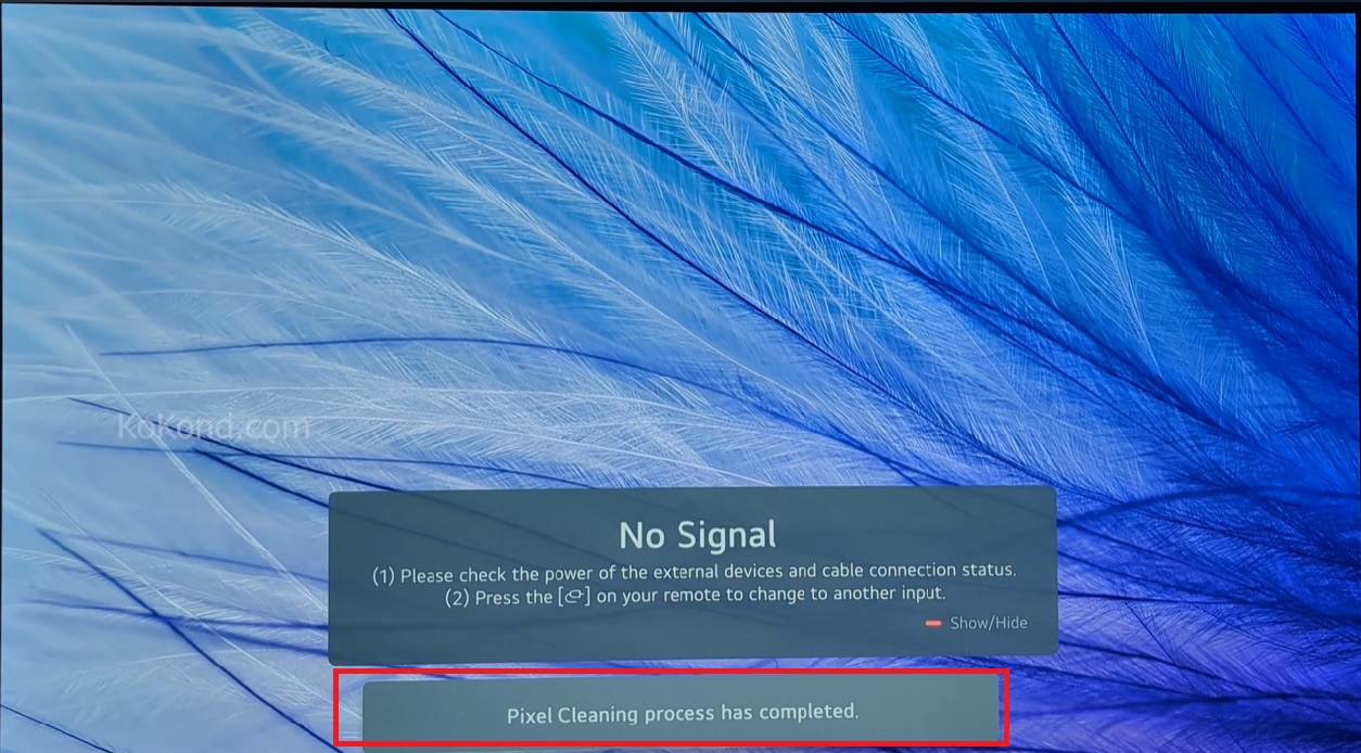 LG Pixel Cleaning Completed