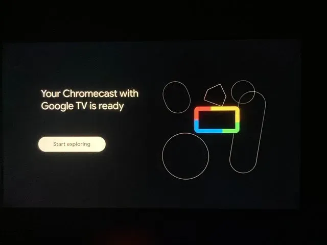 Completing Setup - Google TV with Chromecast