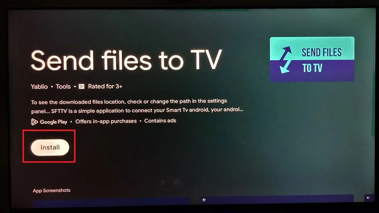 send files to tv application