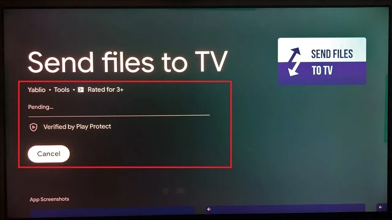 install send files to tv