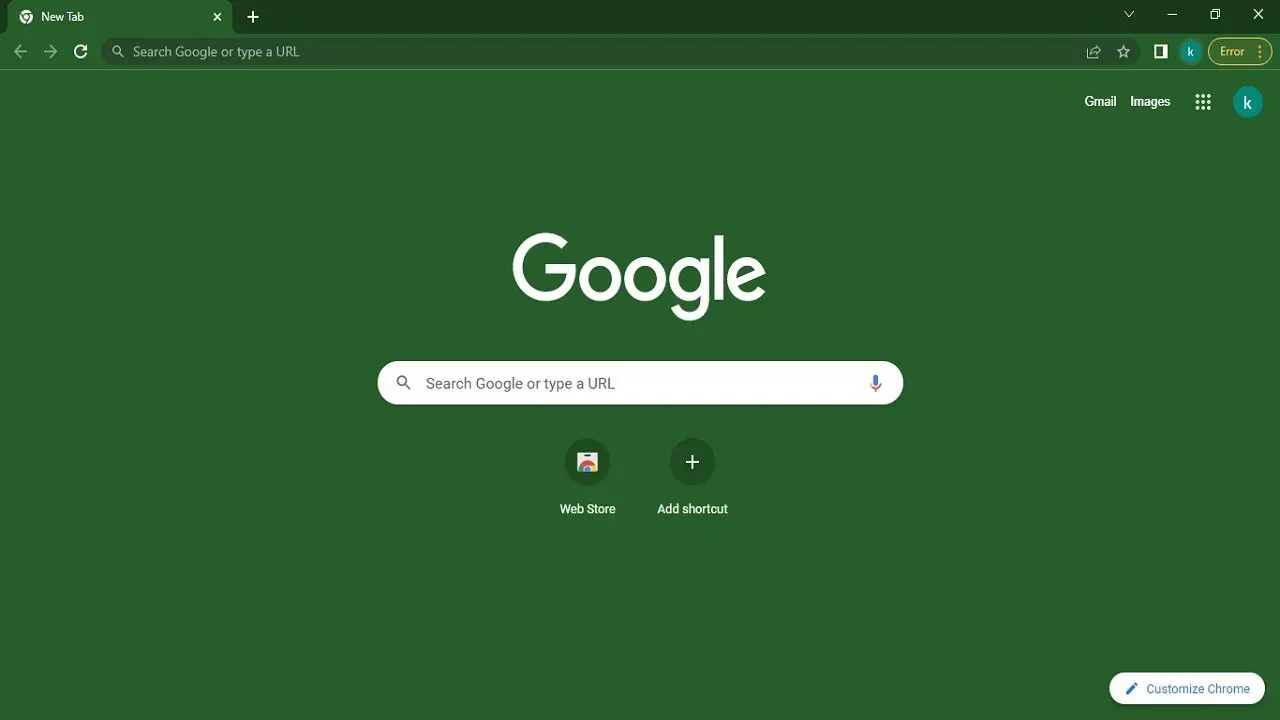 open chrome browser on laptop