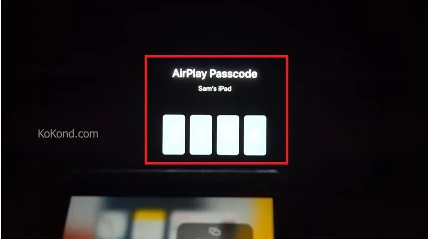 find passcode on tv