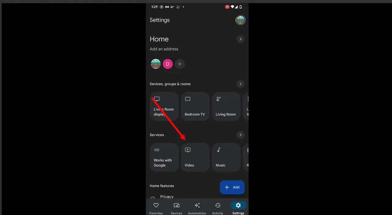 Video Icon on Google Home for Nest Hub and Hulu Integration