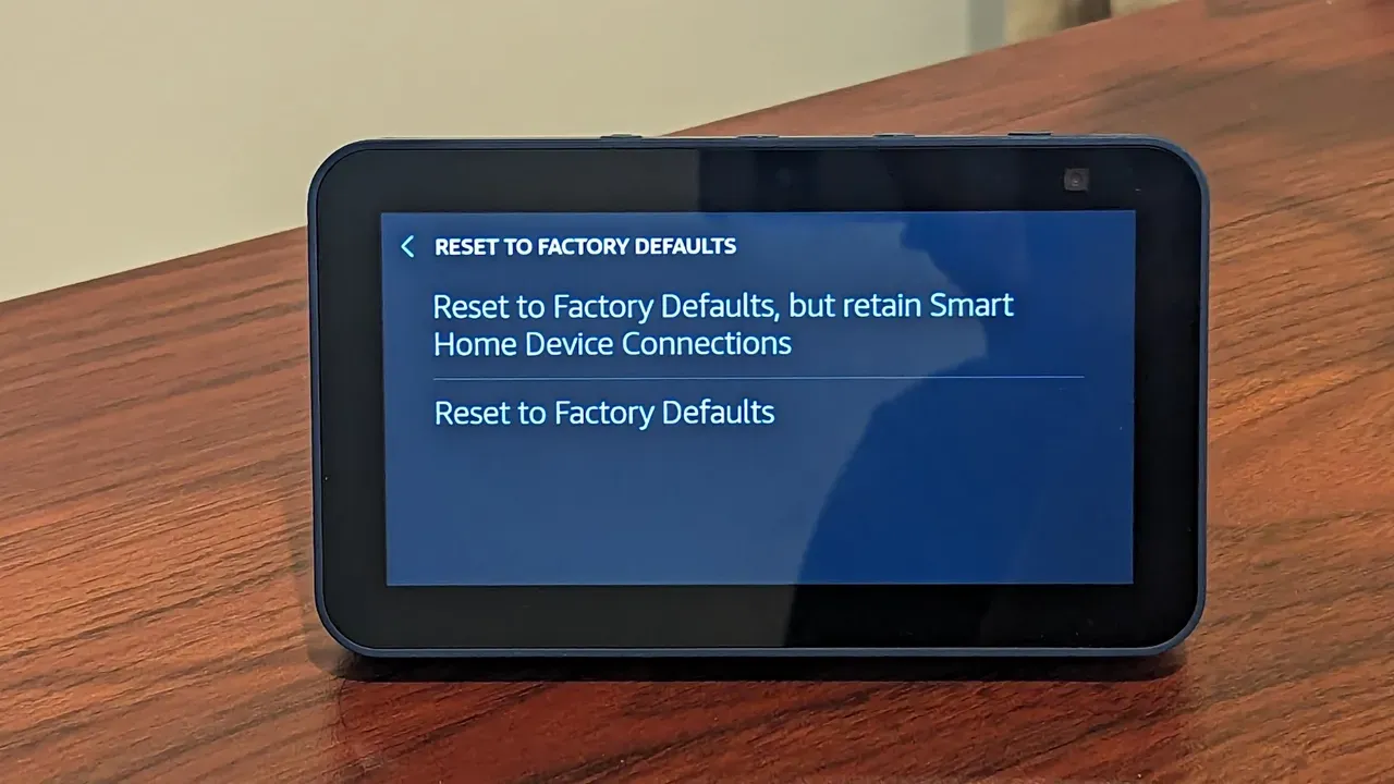 Factory Reset your Echo Show