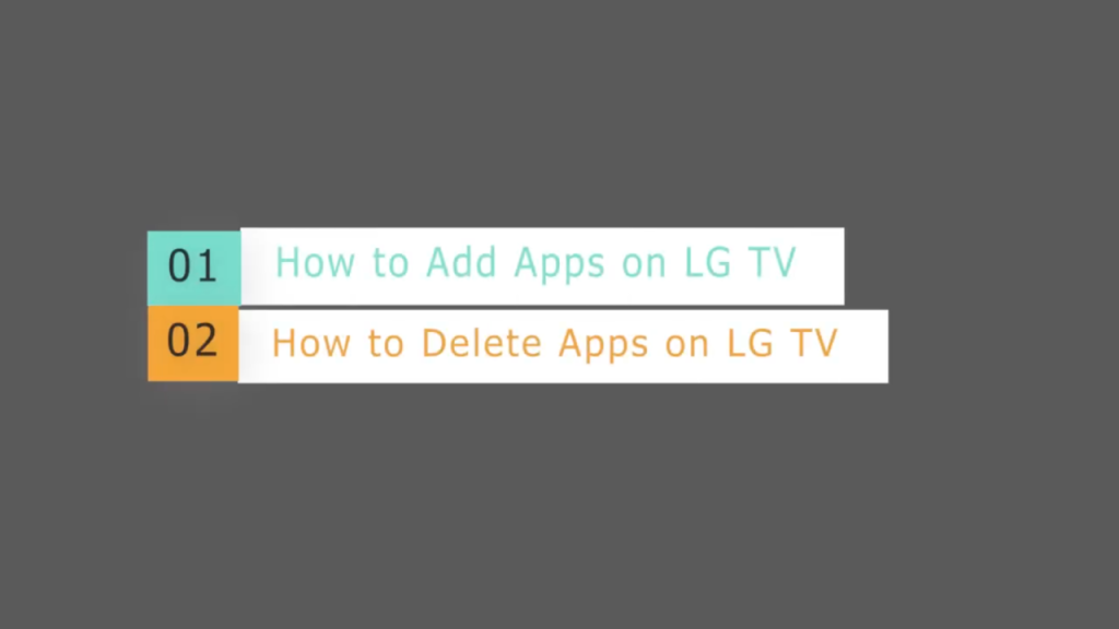 Add or Delete Apps on LG Tv