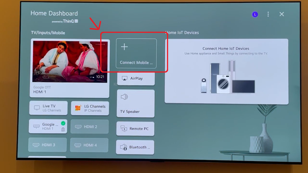 Connect Mobile on LG TV